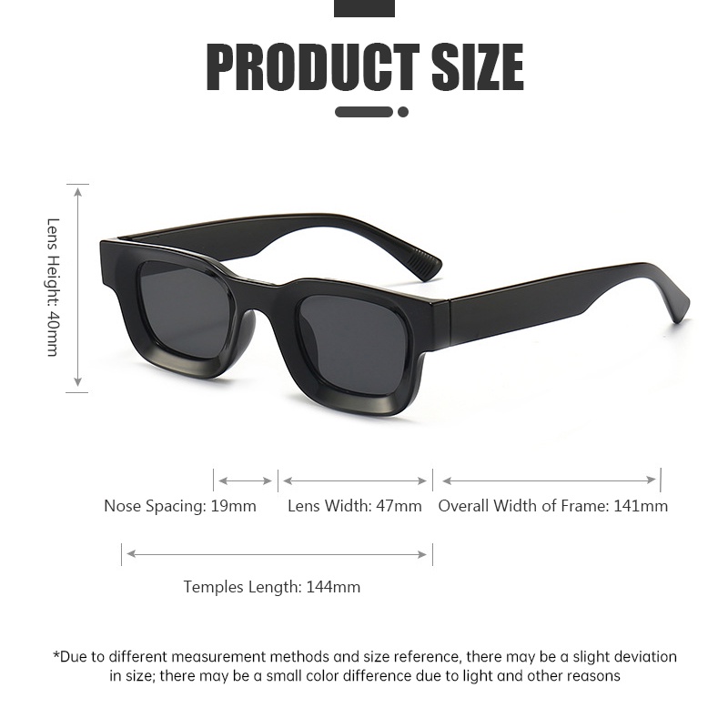 COD❤️Kacamata Hitam UV400 Bingkai Kecil Persegi Gaya Vintage Untuk Pria Dan Wanita- cl