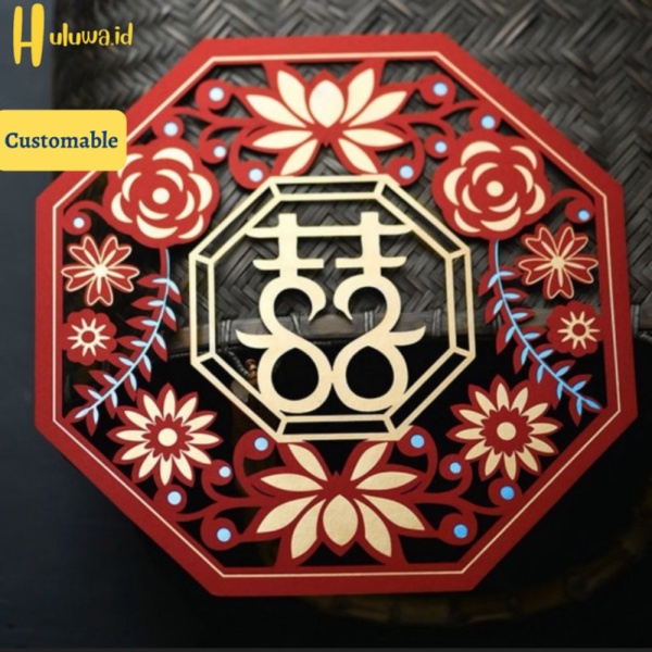 Dijual Hiasan Sangjit Dinding Shuang Xi Limited