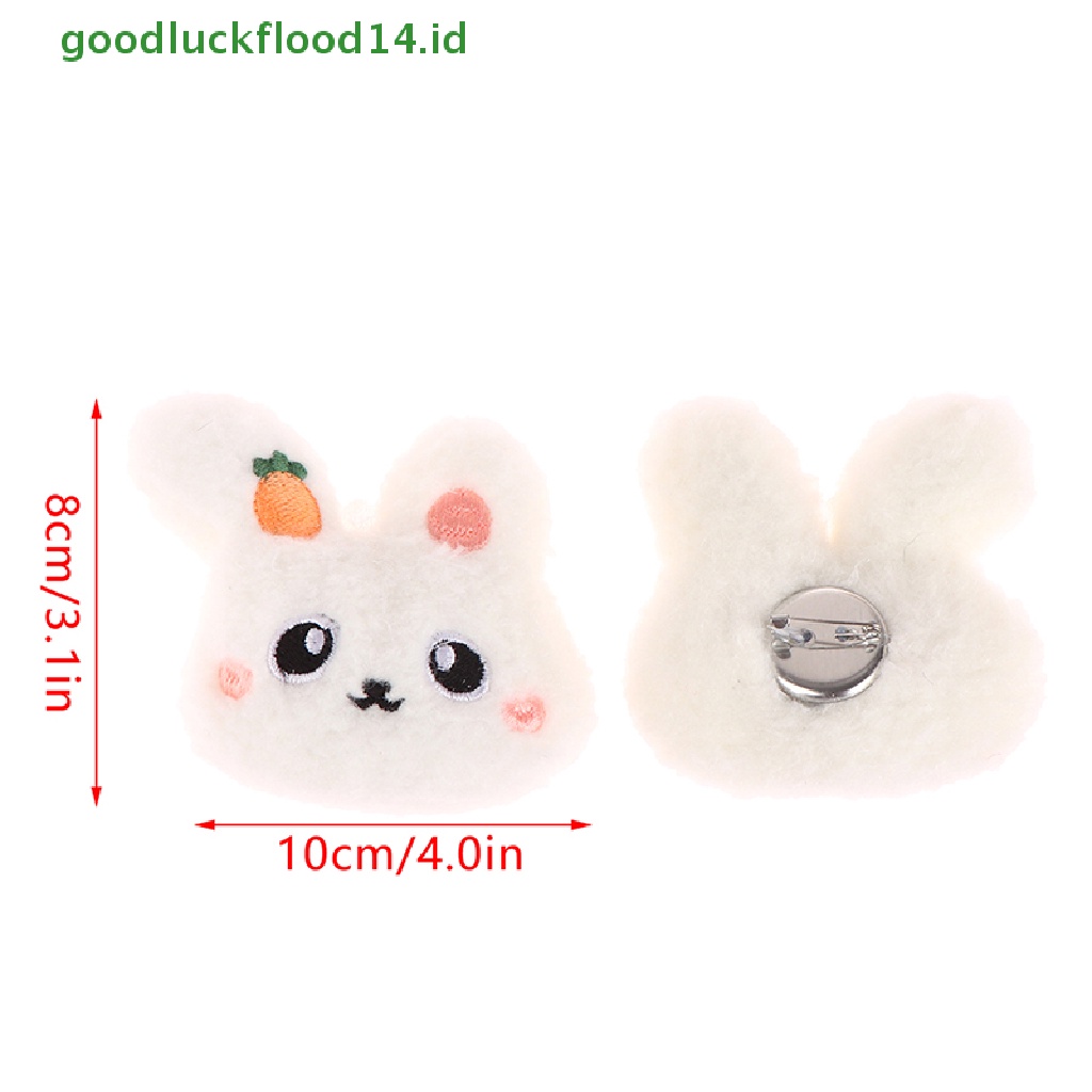 [GOOGFOUR] 2pcs/lot Kartun Mewah Natal Snowman Patch Lucu Kepala Kelinci DIY Aksesoris Isi Kapas Handmade Plush Decorations [TOP]