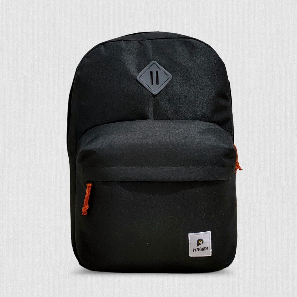 Tas Ransel Backpack Penguin Glitter Black