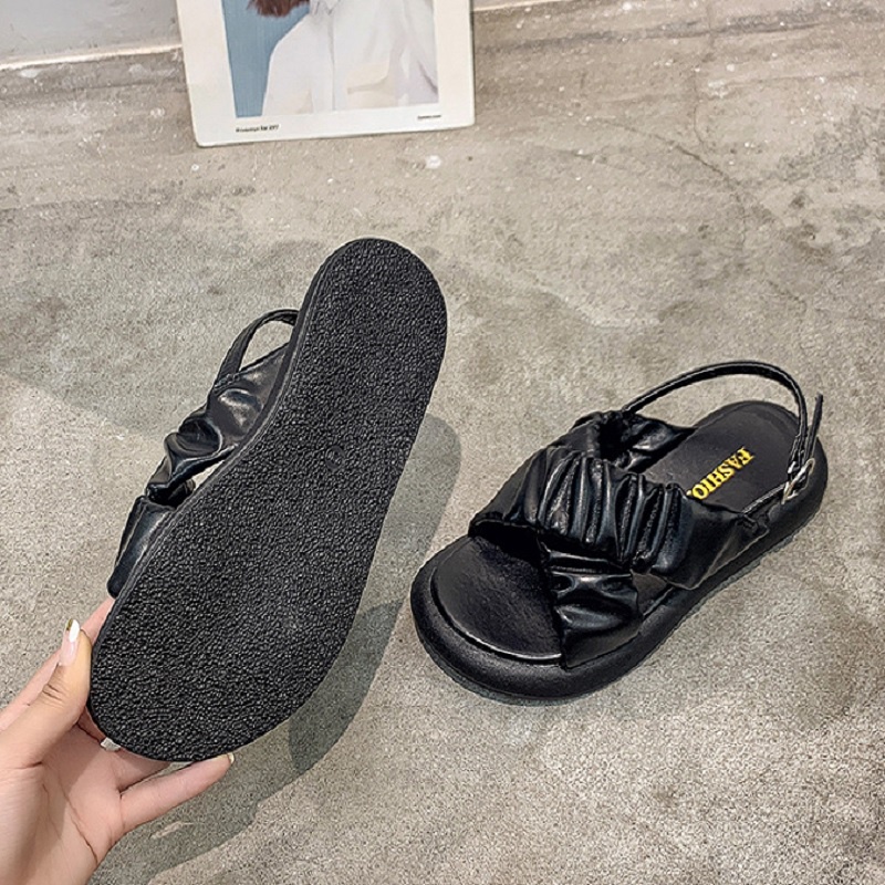 [✅BISA COD] 1075 Sandal Import Wanita KXS Tali Belakang VIRAL 2022