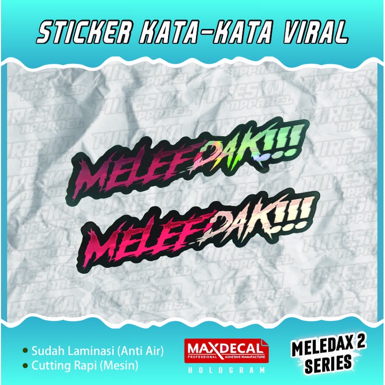 

TERLARIS!!! STICKER MELEDAK 2 ESTETIK VIRAL | STIKER HELM MOTOR CUTTING VIRAL HOLOGRAM | KATA-KATA | STICKER RACING | STICKER PACK | STICKER BRAND | STIKER | SOUNDBALAPBLITAR | f2_design | sidacreative | rizkigalery15 | SANDRACE