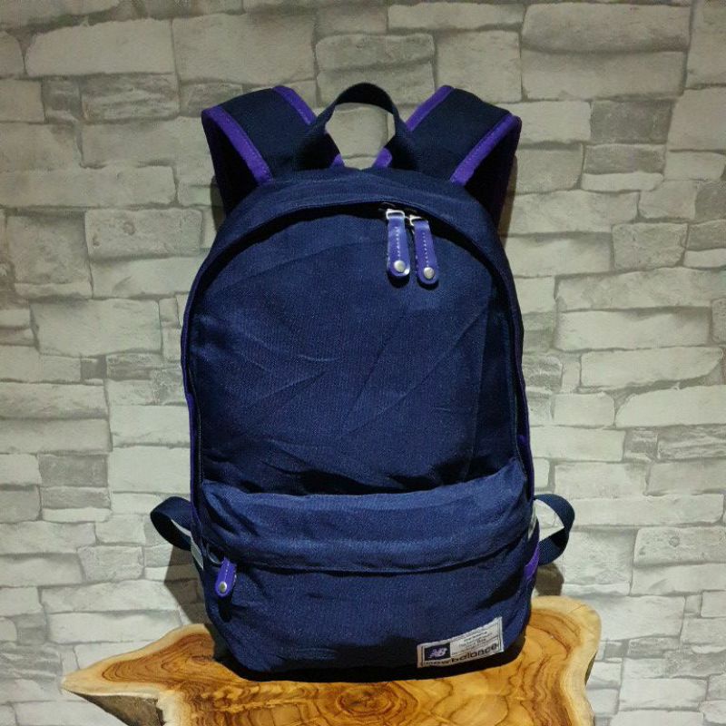 NEW BALANCE list ungu tas ransel backpack second