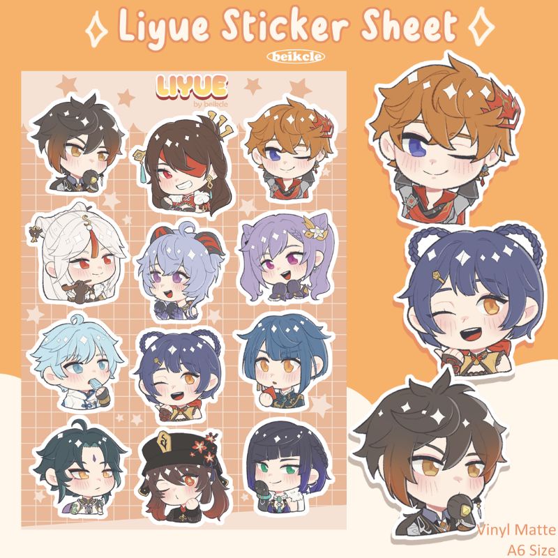 

beikcle - Liyue Sticker Sheet Genshin Impact