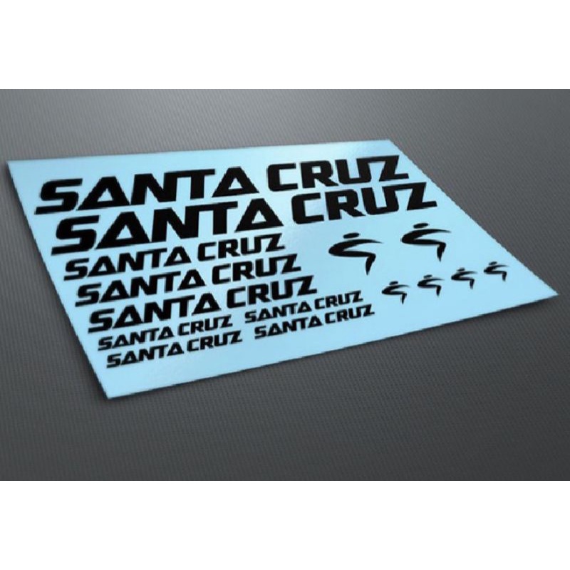 Cutting sticker sepeda fixie Santa Cruz