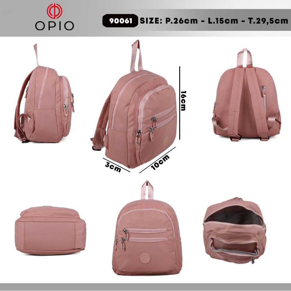 TAS RANSEL WANITA IMPORT TAS RANSEL OPIO 90061 TAS RANSEL  BACKPACK  TAS PUNGGUNG TAS KERJA  TAS NYLON  TERBARU BEST SELLER TERBARU BISA BAYAR.!!!!