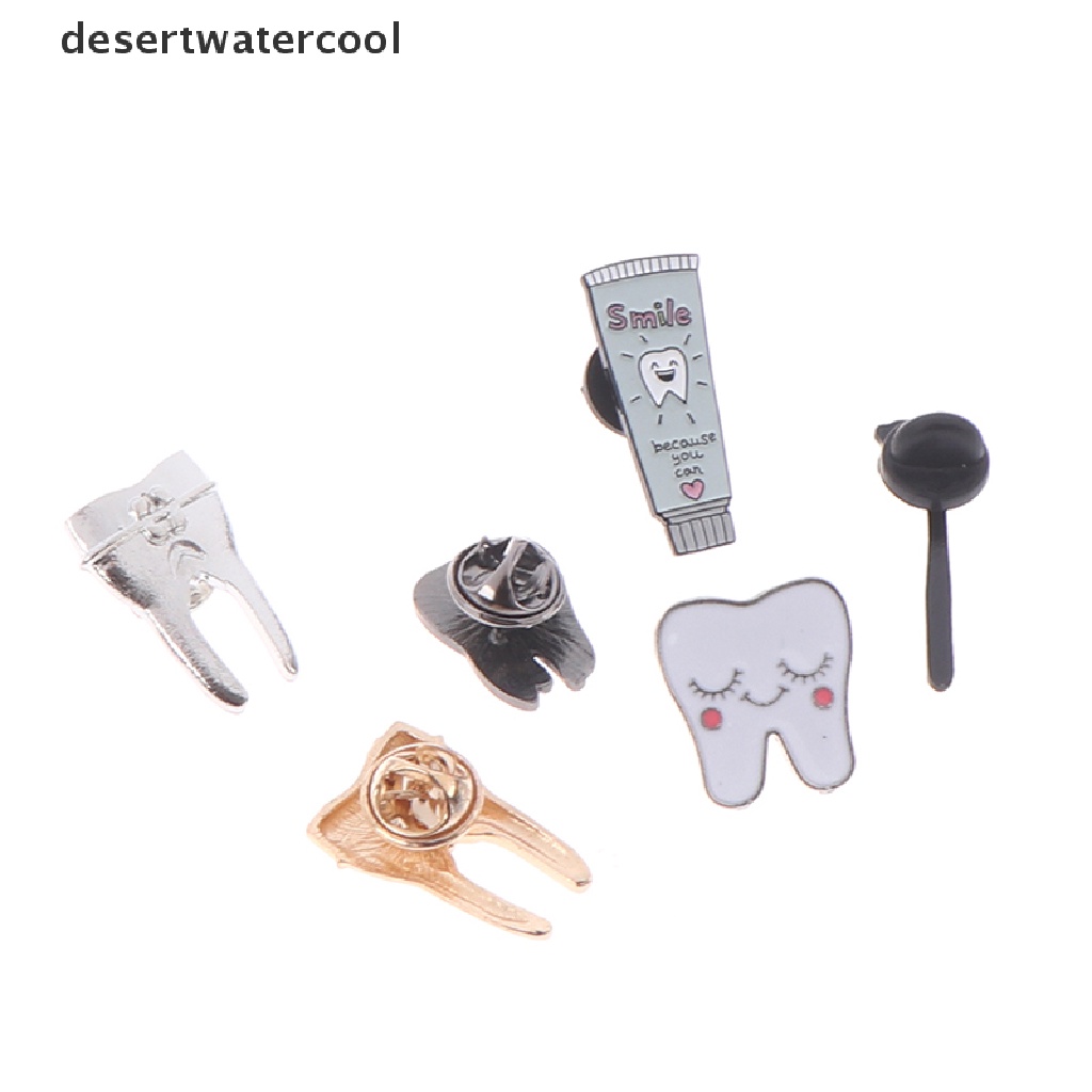 Deid Gigi Logam Enamel Bros Kartun Gigi Lencana Pin Trendi Kostum Perhiasan Hadiah Martijn
