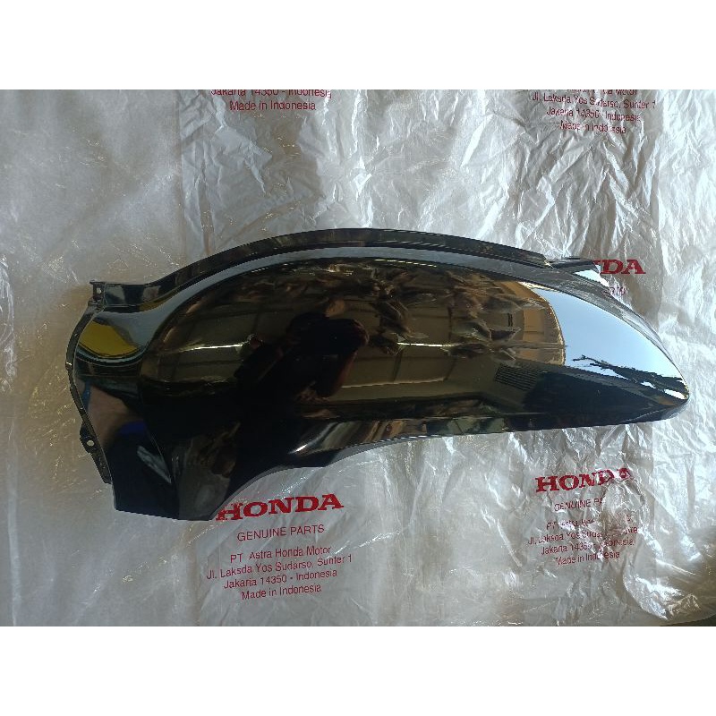 cover body L kiri Scoopy new 2021-2022 hitam glossy ORIGINAL