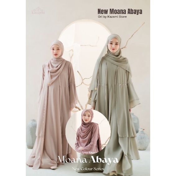 Ready Moana Abaya set pasmina  IED Series by kazami