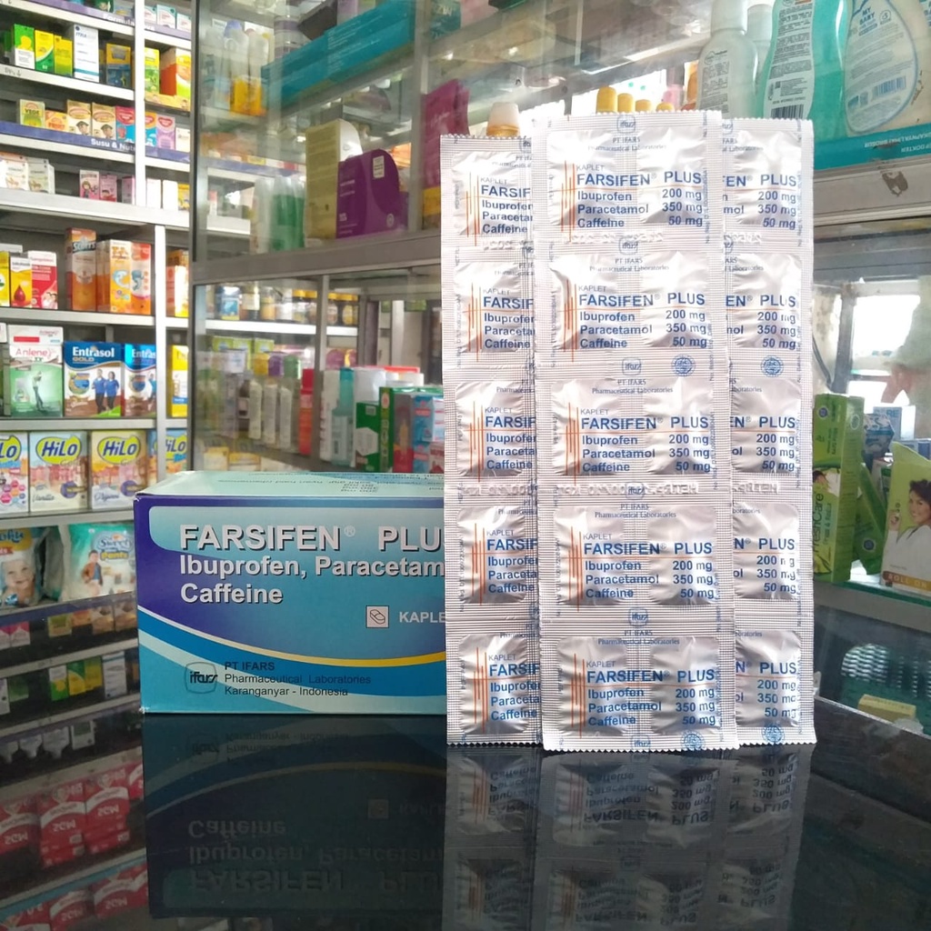 FARSIFEN PLUS KAPLET 1 STRIP @10 KAPLET obat sakit kepala obat sakit gigi