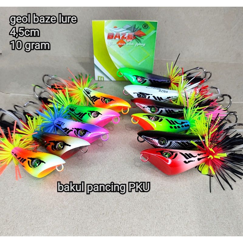 WTD/GEOL RATTLE BAZE LURE. 4,5cm. umpan casting. umpan mainan. umpan gabus
