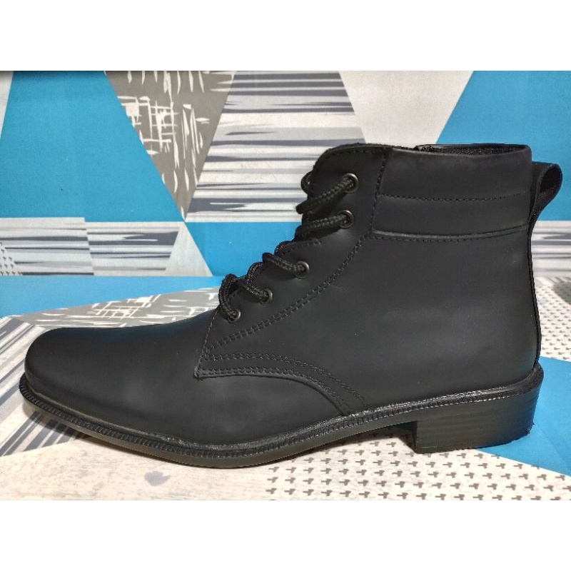 SEPATU PRIA PDH KULIT SAPI ASLI DOOF DINAS TNI POLRI SECURITY SATPAM SATPOL PP SELETING DINAS TNI TE