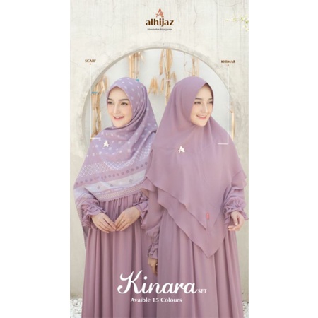 KINARA SET KHIMAR BY ALHIJAZ / GAMIS MUSLIM WANITA PREMIUM