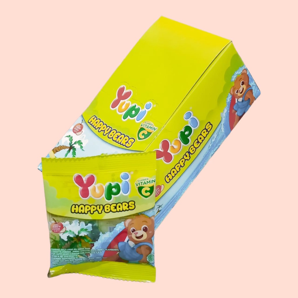 

YUPI Happy Bear Jelly Gummy Candy [12 pcs/box]