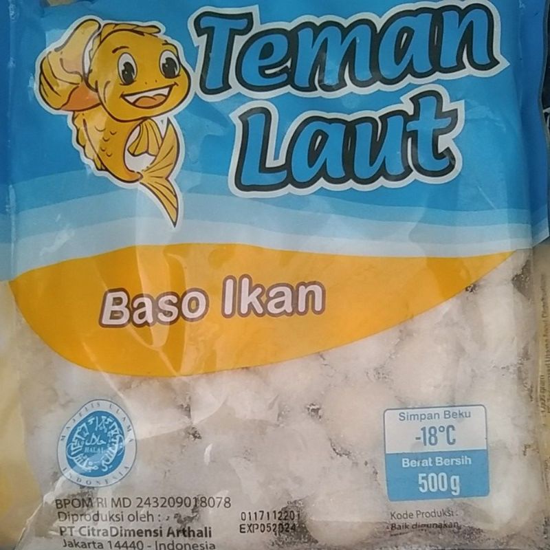 

teman laut bakso ikan 500gr