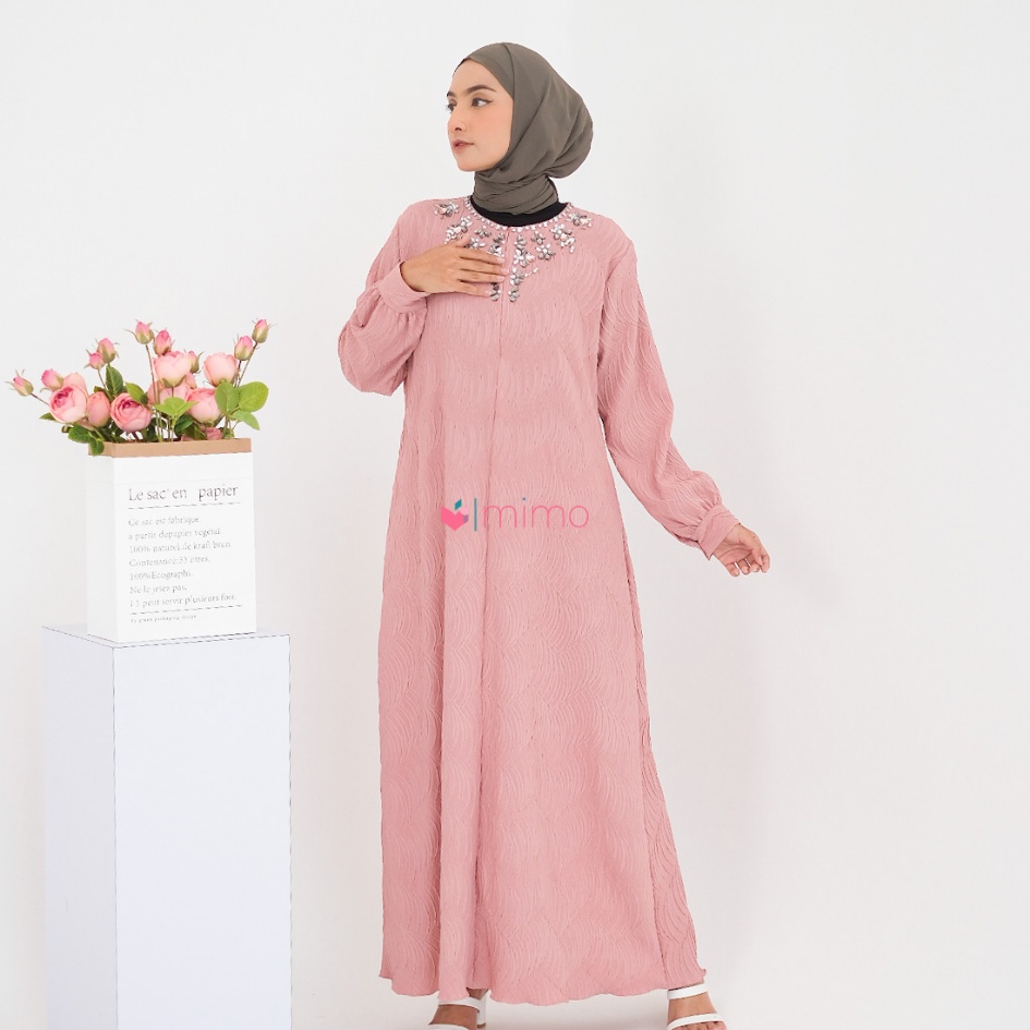 Ariana Long Crinkle Dress (Ramadhan Collection)