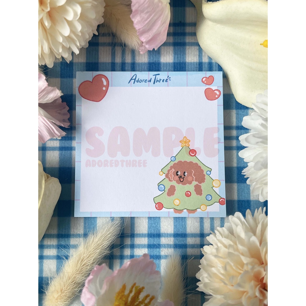 

Puddin Xmas Memopads | Adored Three | Dogs