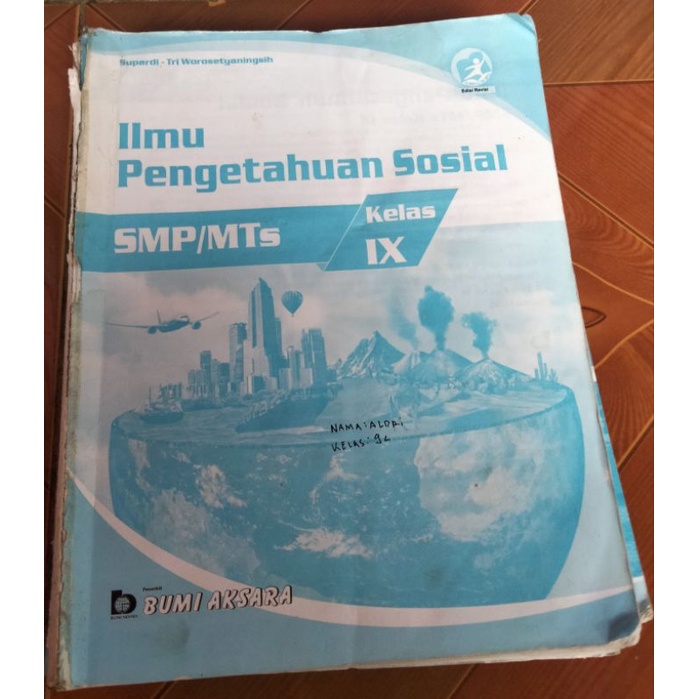 IPS ,BUMI AKSARA SMP KELAS 9 K13 TANPA SAMPUL/KAPER