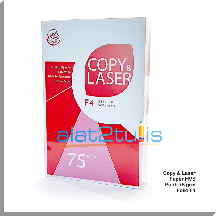 

,,,,,,,] HVS kertas F4 75 grm Copy & laser paper putih white