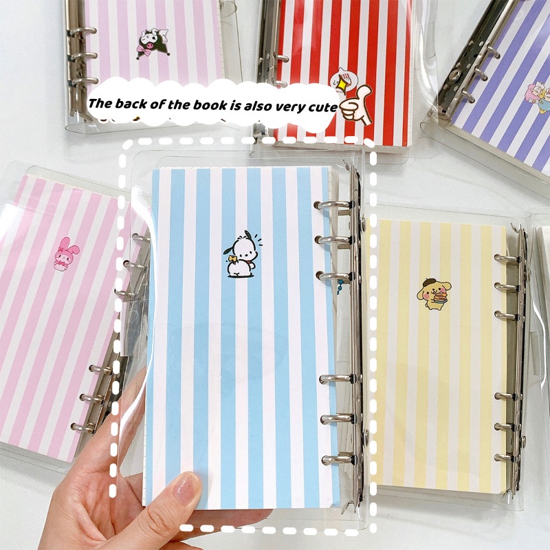 Sanrio Buku Catatan / Diary Loose Leaf 100 Halaman Ukuran A6 Motif Kartun Untuk Sekolah / Kantor