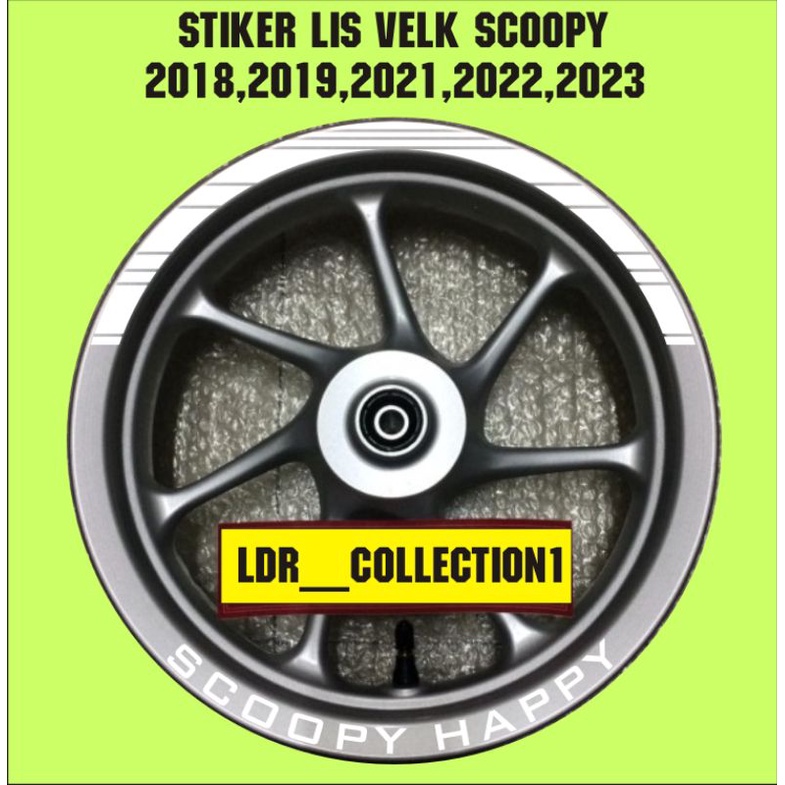 sticker cutting stiker lis velk scoopy happy motor scoopy