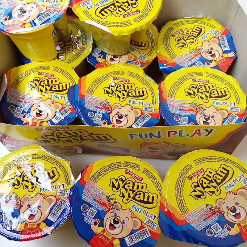 NyamNyam Nyam Nyam Fun Flay Biskuit Rice Puff 11g (1 Pack Isi 12 Pcs)