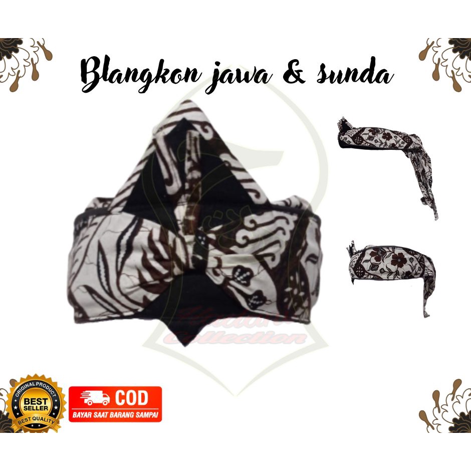 KET KEPALA SUNDA/JAWA BATIK ANAK BLANGKON  BATIK ANAK UDENG BATIK TOTOPONG ANAK IKAT KEPALA SUNDA