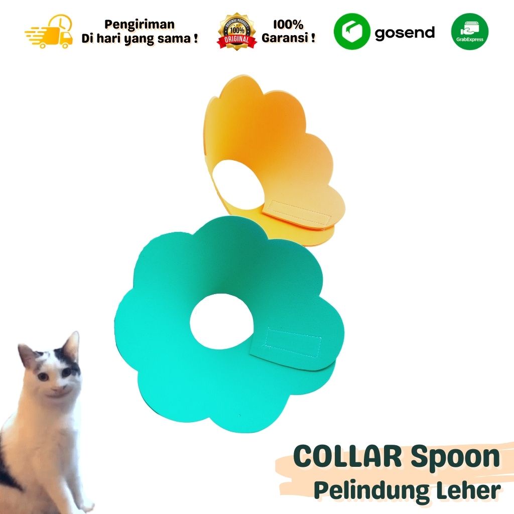 Pet Collar Busa Kerah Corong Pelindung Leher Kucing Anjing