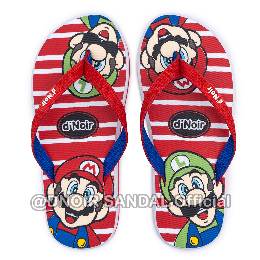 DNOIR Sandal Jepit Anak MARIO BROS size 25 - 36