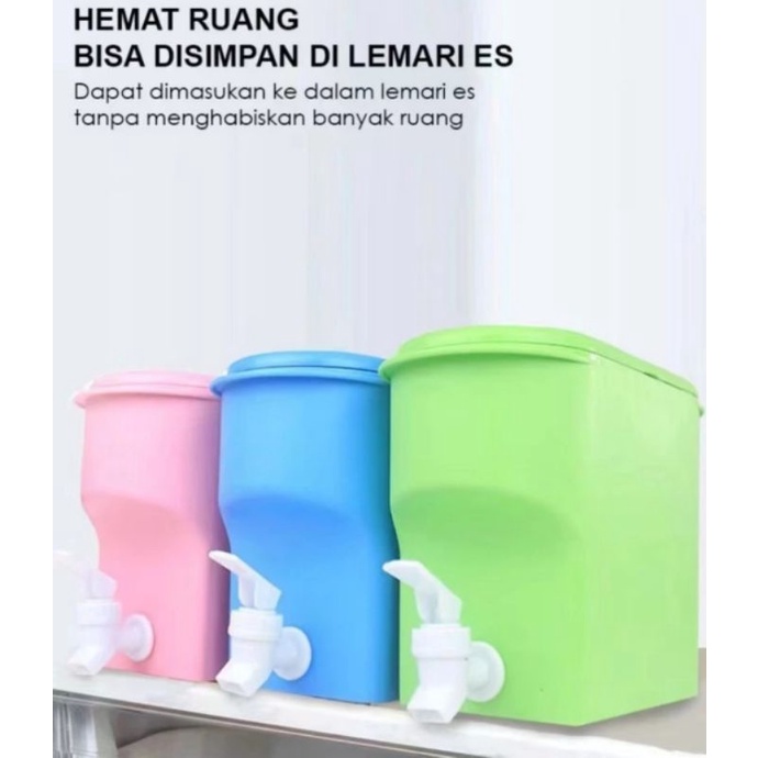 DISPENSER KULKAS MINI PORTABLE 3,5 LITER AIR MINUM DINGIN JUS