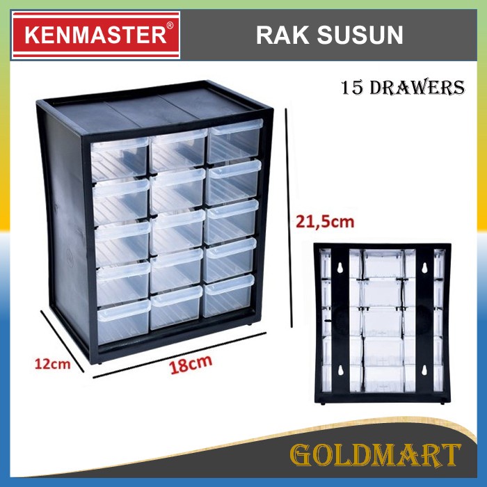 Laci Kenmaster Rak Susun Box 15 Drawers