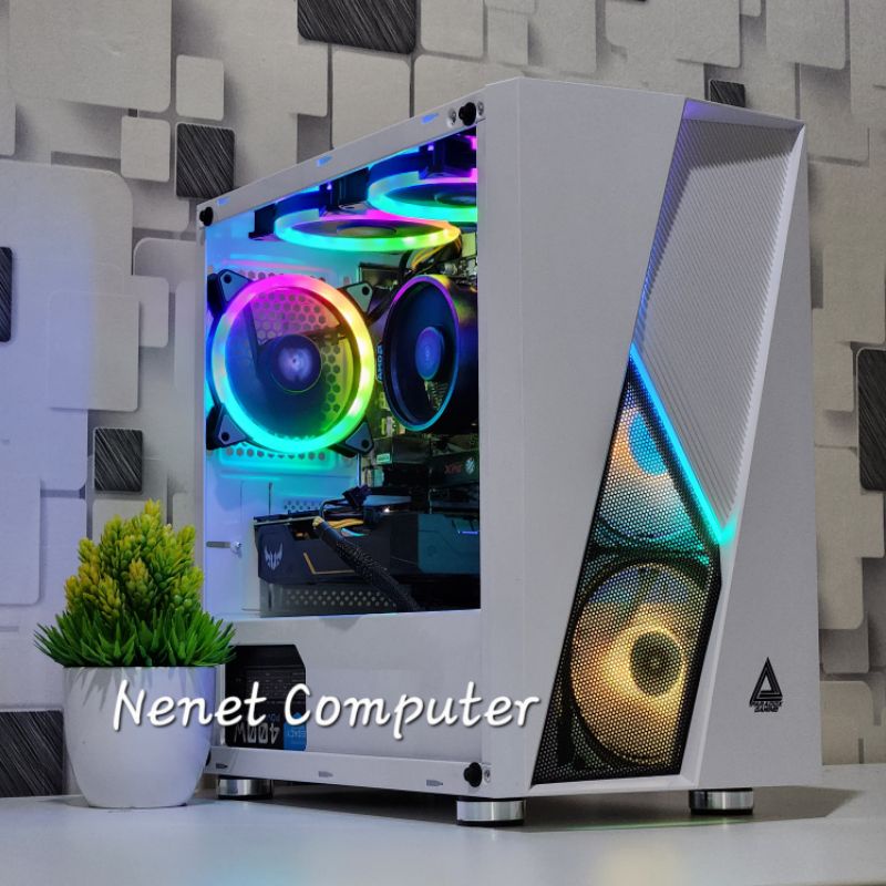 Full Set - PC Gaming Core i5 10400F | RTX 3050 8GB | 16GB | LED 24