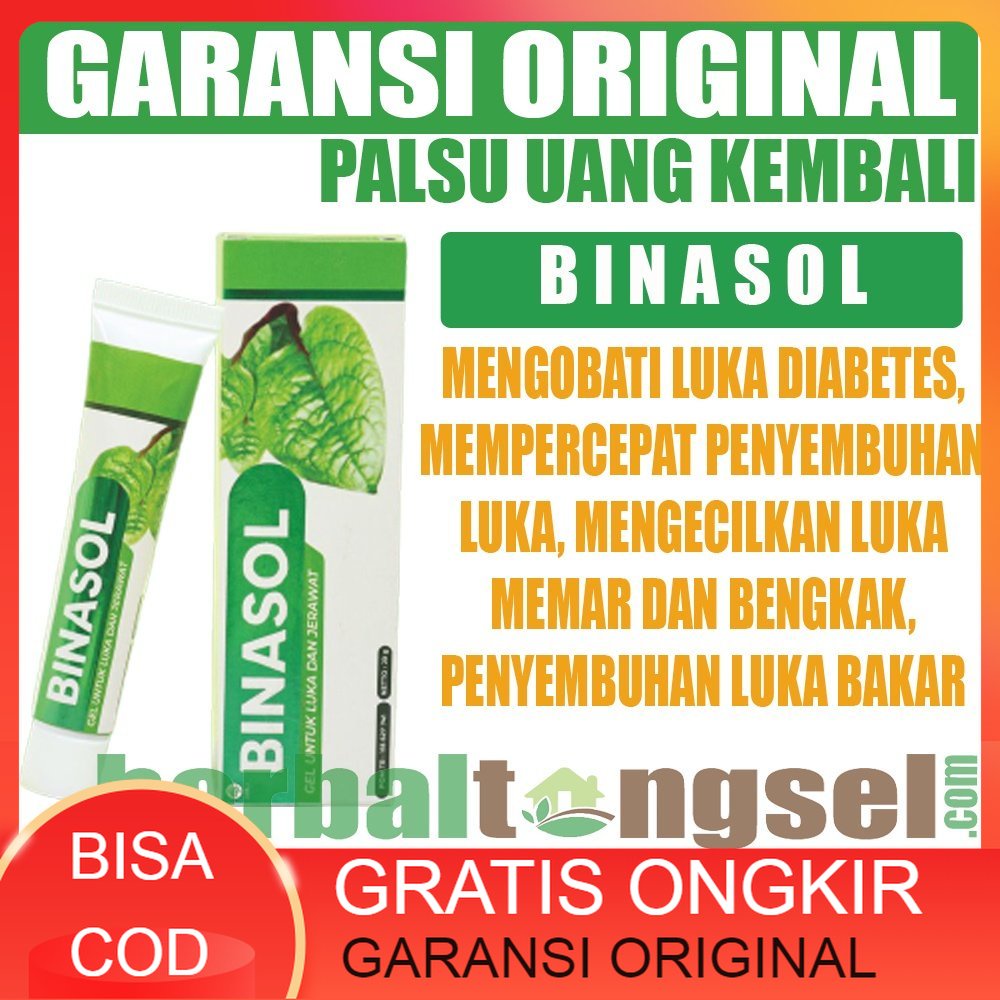 SALEP BINASOL Gel Obat Luka Diabetes Binasol Obat Luka Binasol Salep gatal Binasol Original Garansi 