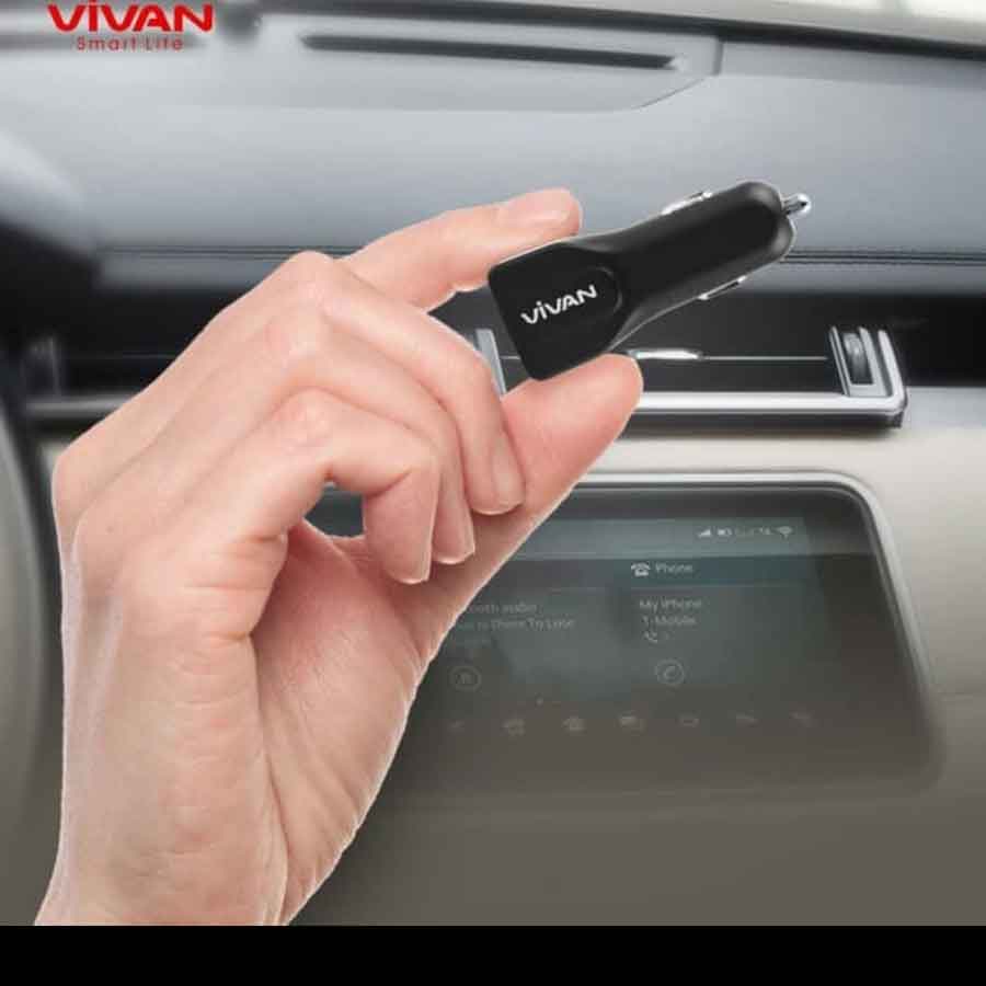 Vivan/ Car Charger/ CCO2S/ Fast Charging 3.1A/ Charger