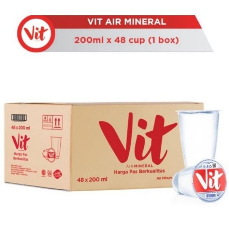 

VIT 200ml 1 dus isi 48 cup