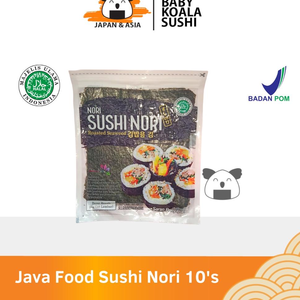 

codec1C6o JAVA SUPER FOOD Nori Sushi Gold 10 Lembar Halal | Seaweed Rumput Laut Sushi
