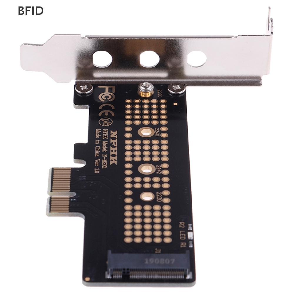 [BFID] Nvme PCIe M.2 NGFF SSD to PCIe x1 adapter card Kartu PCIe x1 Ke M.2 Dengan bracket [ID]