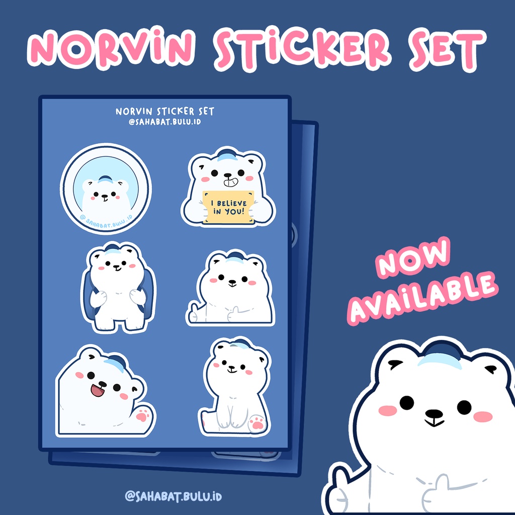 

STICKER SET NORVIN SAHABATBULU