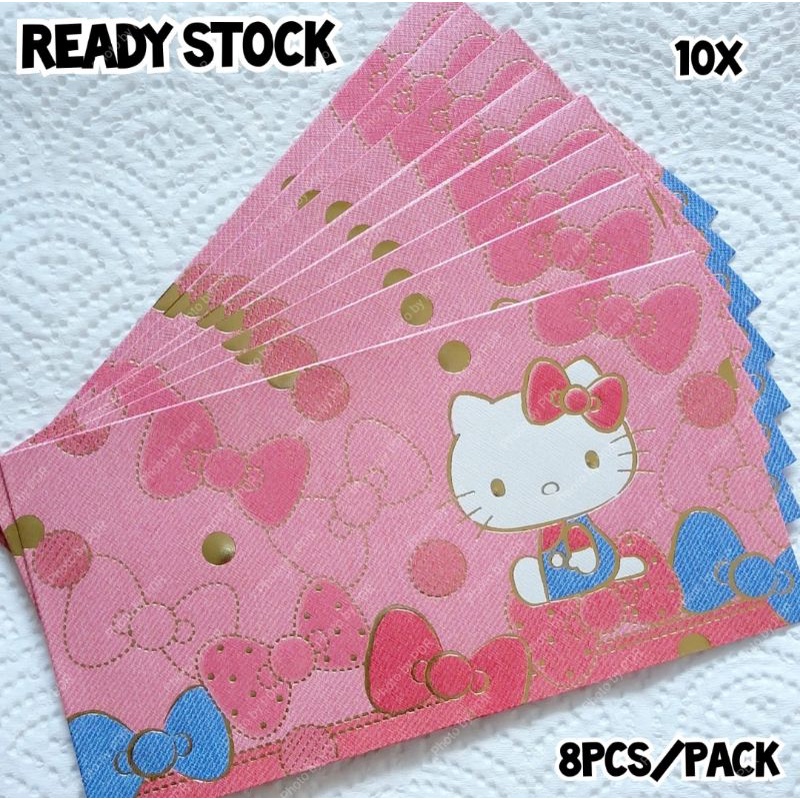 

Angpao Panjang Pink Sincia Imlek Lebaran CNY Sanrio Karakter Hello Kitty Isi 8/Pack