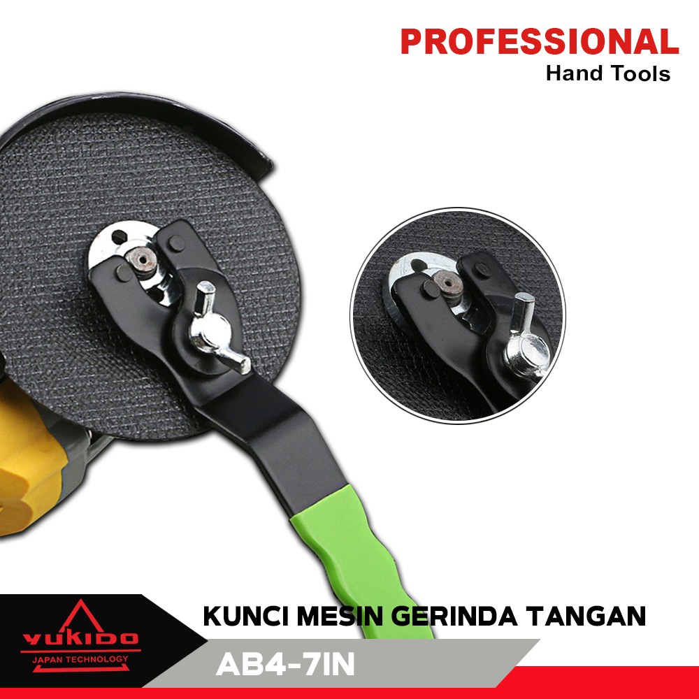 YUKIDO Adjustable Spanner Pin Kunci Mesin Gerinda 4-7INC untuk Maktec makita deawalt stanley universal