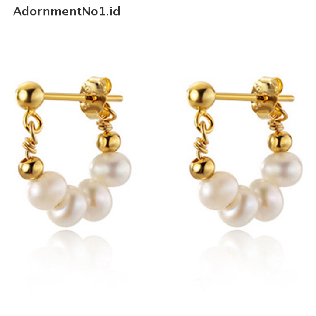 [AdornmentNo1] 1pasang Retro Baroque Pearls Menjuntai Anting Untuk Wanita Elegan Korea Sederhana Perhiasan Aksesoris Pesta Pernikahan [ID]