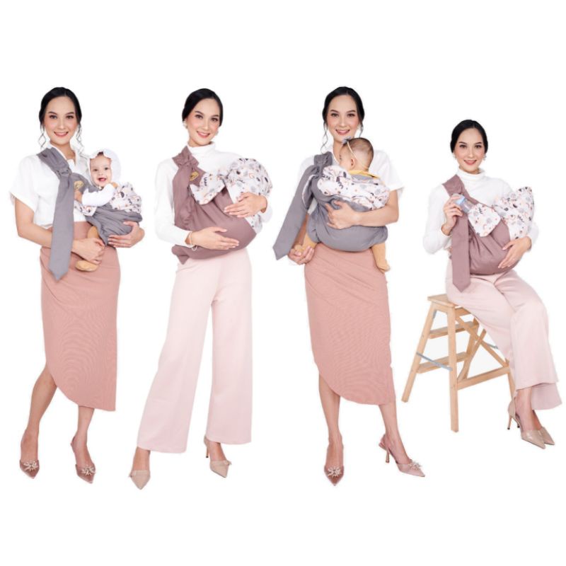 Moms Baby Gendongan Samping Aurora Series