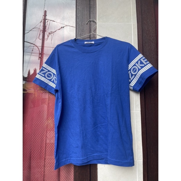 Kaos Kenzo Biru T-shirt Size M preloved second bekas