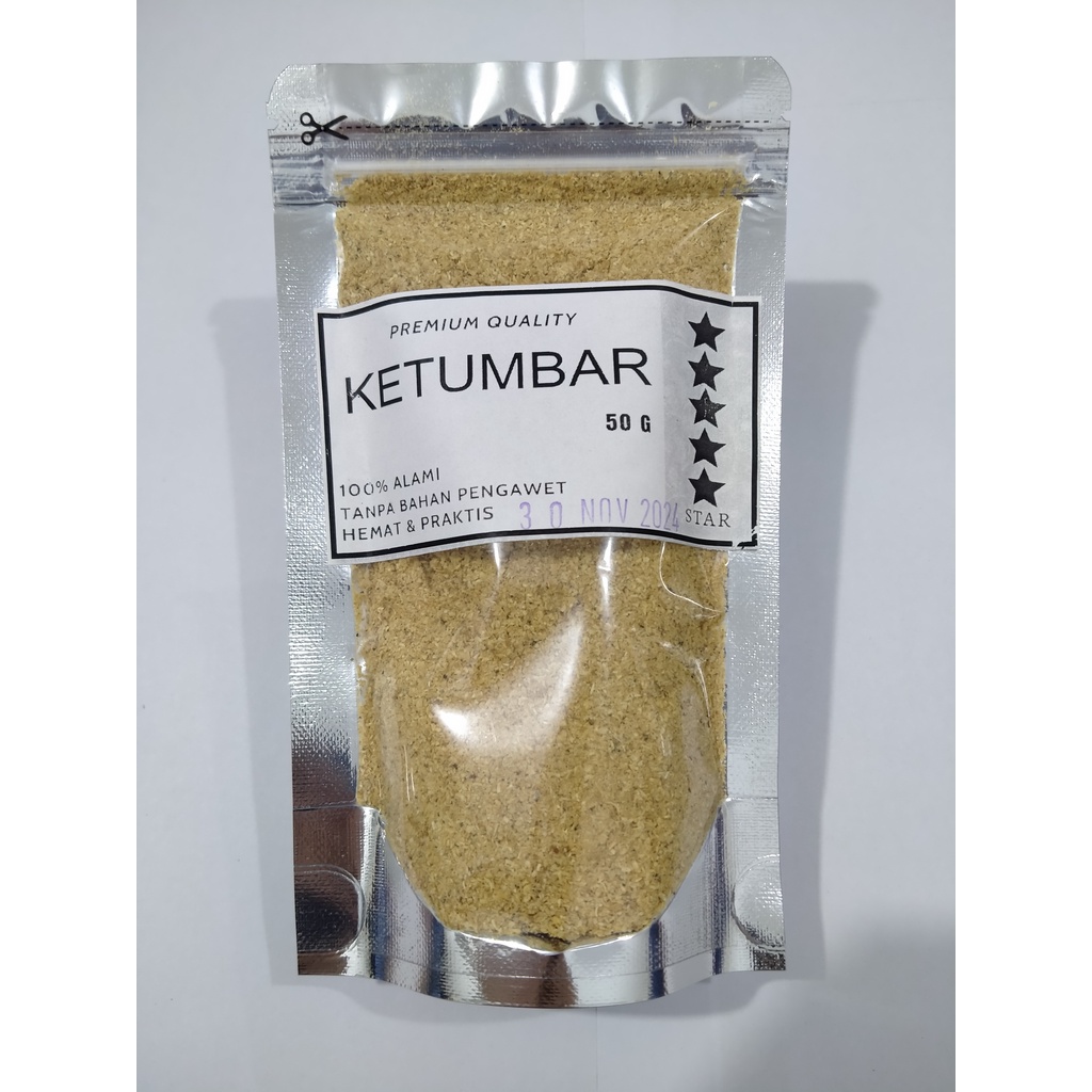 Ketumbar Bubuk Asli 50gr / Bumbu Dapur Bubuk / Ground Coriander / Rempah