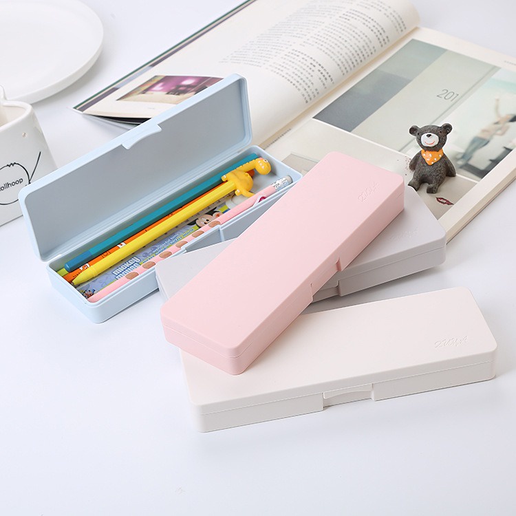 Kotak Pensil Pena Warna Pastel Case Persegi OSM-ST0211