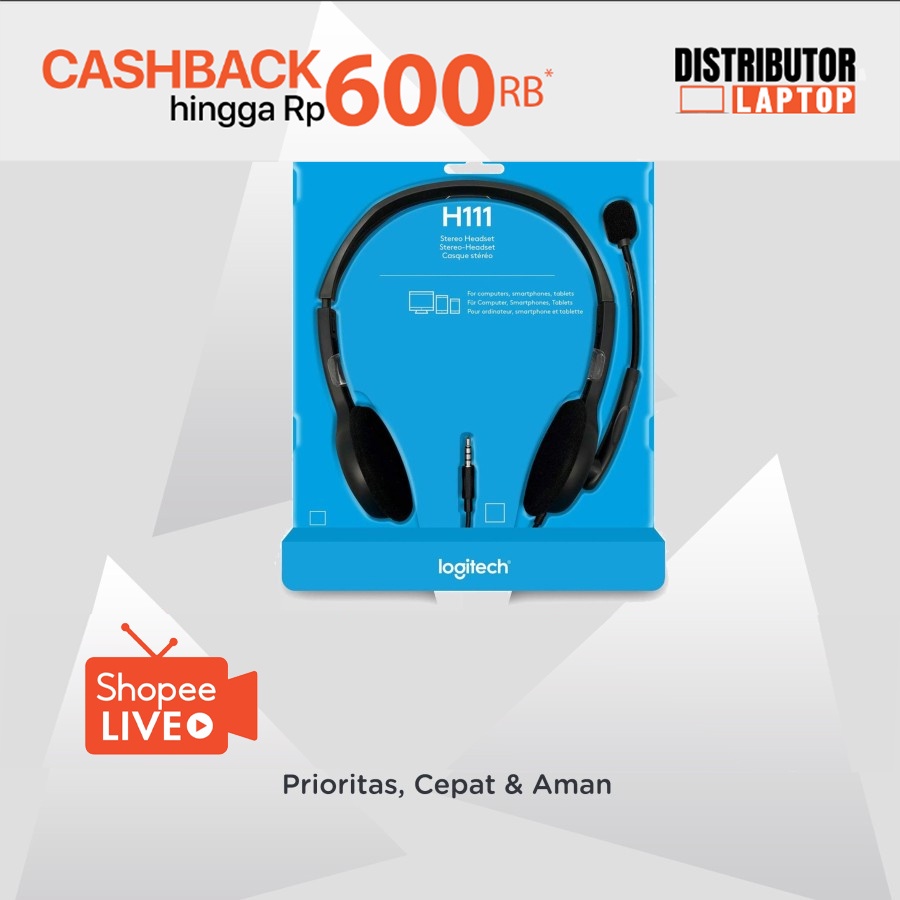 Headset Logitech H111 Stereo Headset