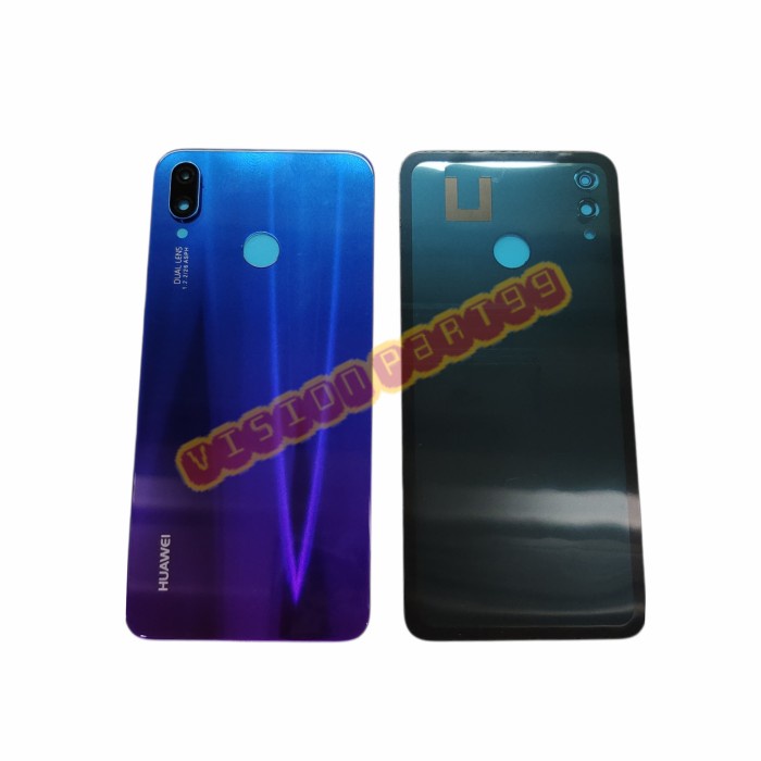 Hp Backdoor Tutup Belakang Back Casing + Ring Kaca Kamera Huawei Nova 3I