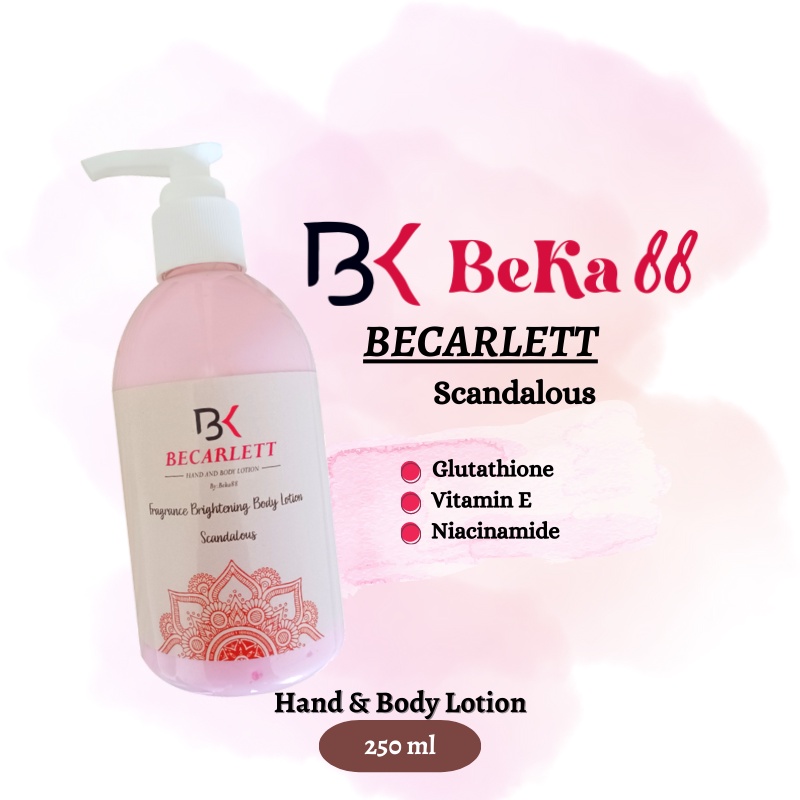 Red Gum Becarlett - H&amp;B Lotion Brightening Bubble Gum Scandalous Coffee  inspired by Scarlett