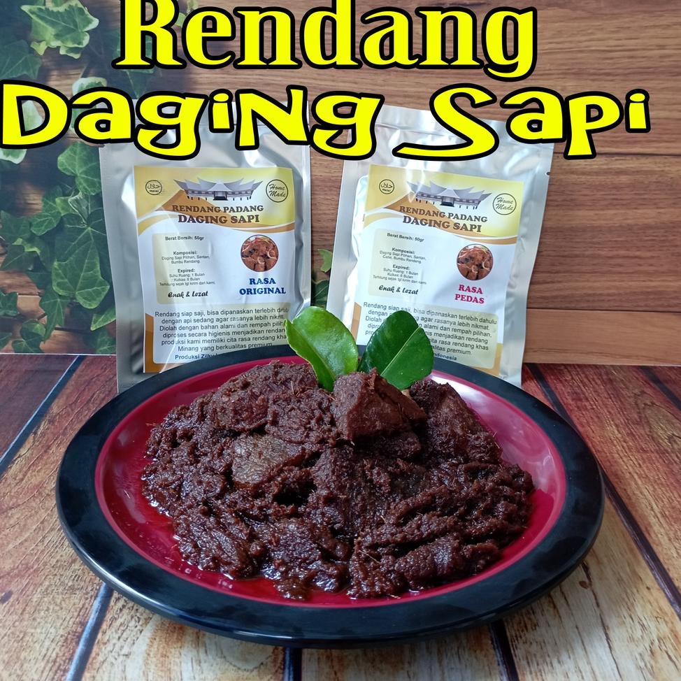 

Produk Premium.. Rendang Randang Daging Sapi Khas Asli Padang Minang Zilky Original Ori Pedas Pedes Salero Food SaleroFood Makanan Kemasan Siap Saji Mama Mamah Fuji Puji WPF