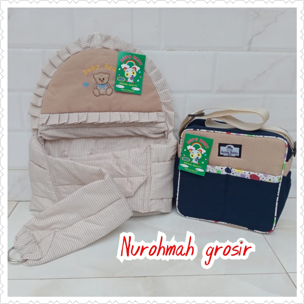 Paket 2IN1 Tas Bayi SP Dan gendongan samping kotak